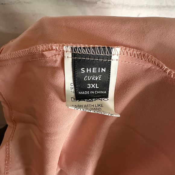 Shein Curve Pink Bow Detail Cami Dress, 3XL, Pre-owned - Picture 5 of 7